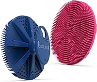 Vista 19 de Cepillo de limpieza corporal de silicona, paquete de 2, BEAUTAIL estropajo de ducha y baño, más higiénico que la esponja tradicional, hace espuma