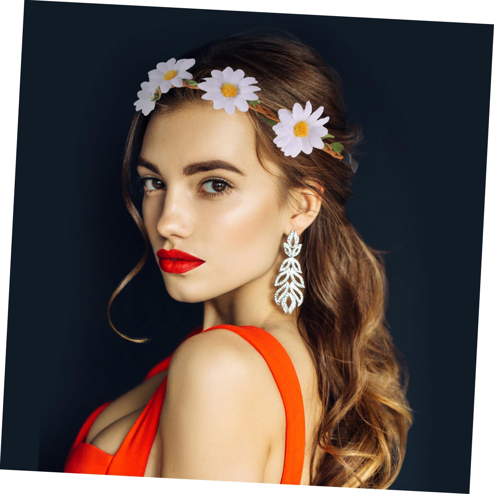 minkissy 30piezas Diadema De Margaritas Artificiales Para Mujeres Adorno Floral Para Bodas Fiestas y Eventos Especiales Accesorio De Peinado
