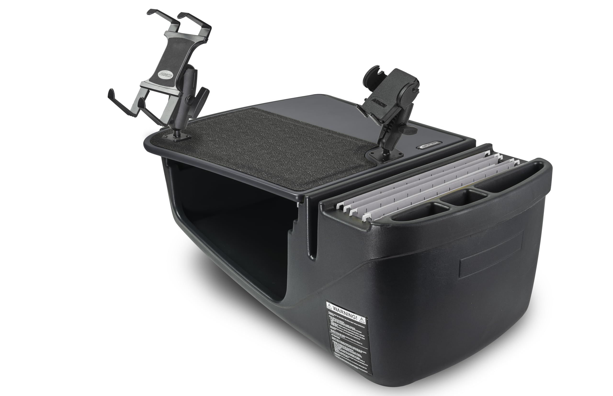 AutoExec Efficiency GripMaster Car Desk for Your Vehicle Workstation and Mobile Office, Slate Grey, with Tablet Mount an — electronics deal