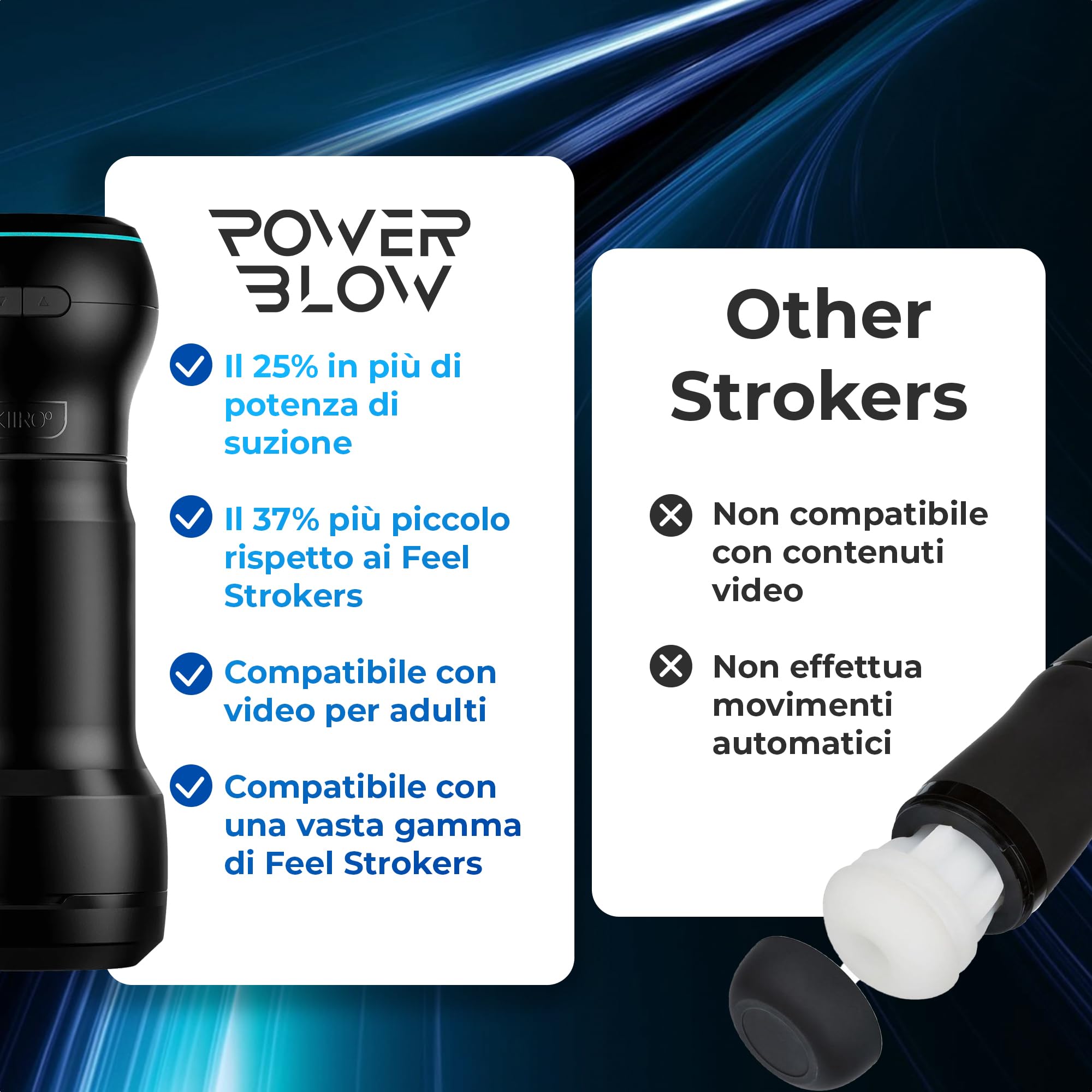 KIIROO PocketBlow Combo Macchina automatica per pompino