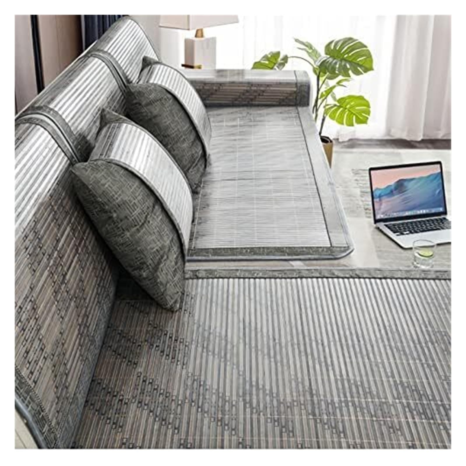 QCKNKMGG Cooling Bamboo Sofa Mat, Cooling Bamboo Sofa Mat Non Slip Summer Multicolor Multiple Sizes(H,70 * 180cm)