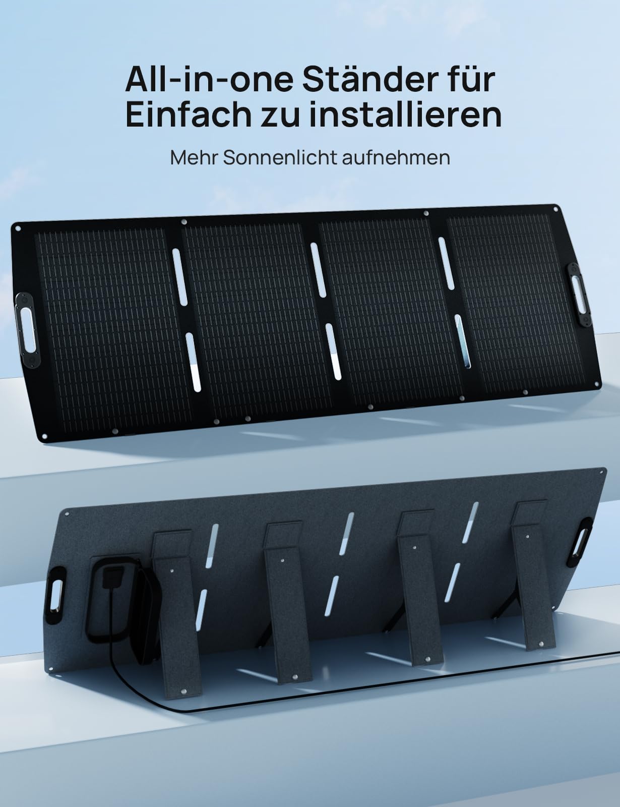 ECO-WORTHY 200W Faltbare Solarpanel für Powerstation Camping Wohnmobil Outdoor Notstromversorgung