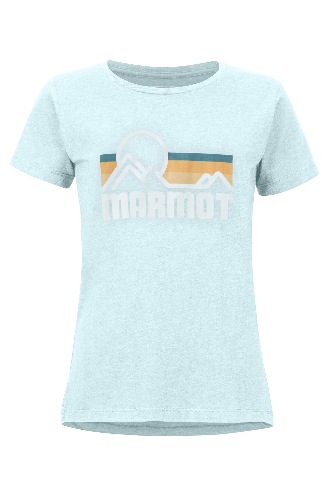 Marmot Women Coastal Short Sleeve Outdoor T-Shirt - Corydalis Blue Heather, X-Small