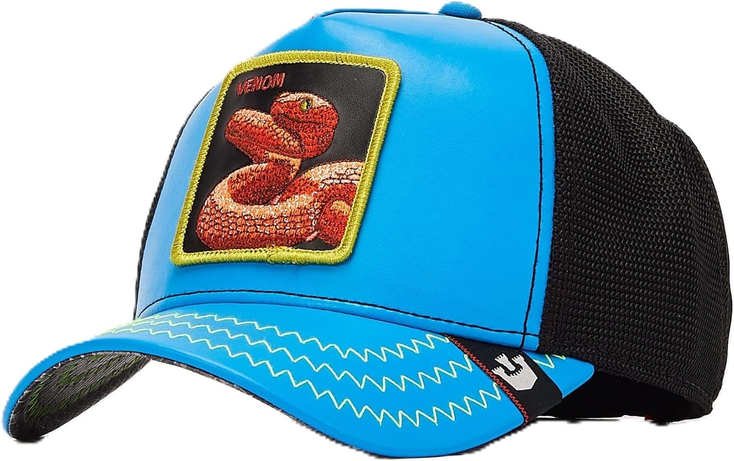 Goorin Animal Farm V3n0m Venom Limited Edition Snapback Baseball Cap Trucker Hat, Limited Edition, Blue