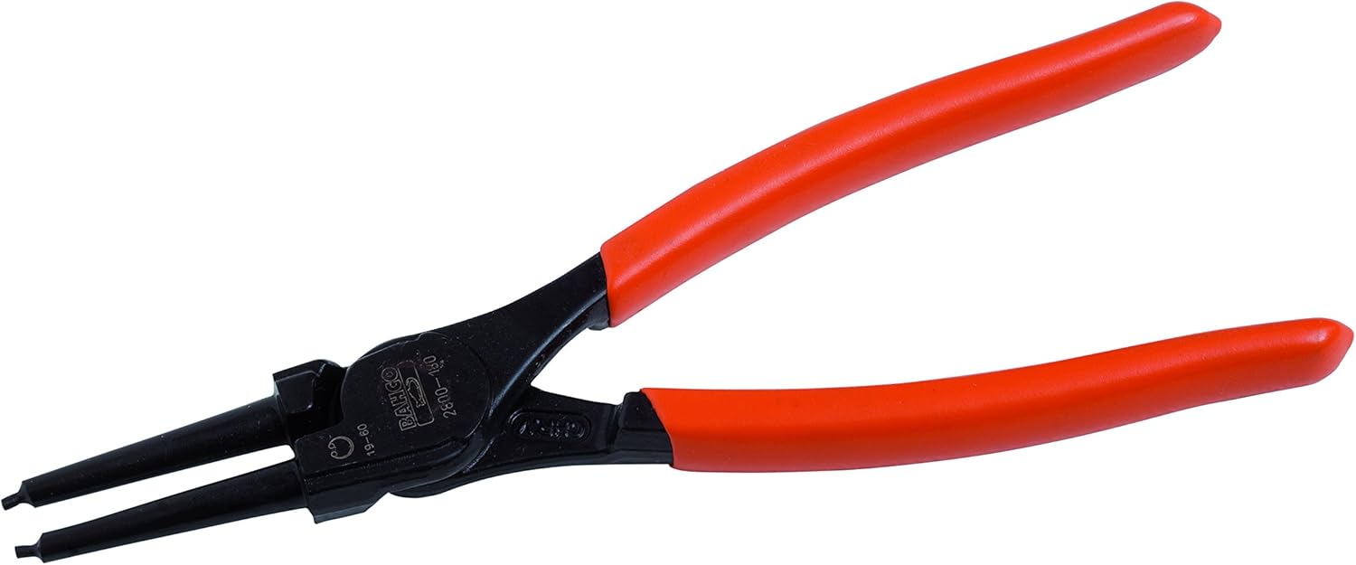 Bahco 2800-180 Internal Circlip Pliers with Straight Jaws, Multi-Colour, 180 mm