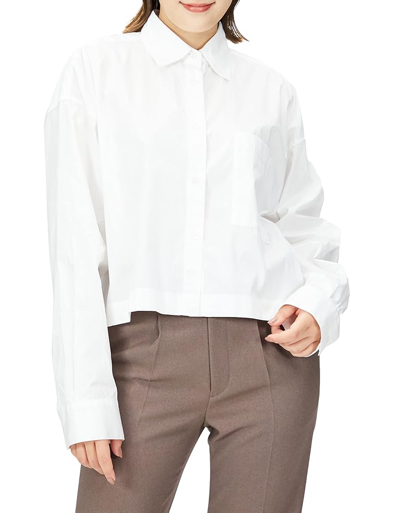 Mila Owen - 【新品タグ付き】メンズライクオーバーサイズ短丈シャツ Amazon.co.jp: [ミラオーウェン] メンズライクオーバーサイズ短