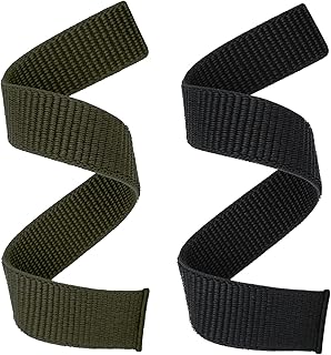 Abanen Hook and Loop Quick Dry Watch Band for Fenix 7X / Fenix 6X / Fenix 5X / Instinct 2X, 26mm Woven Nylon Ultralight Sport Wristband Strap for Garmin Enduro 2,epix Pro 51mm
