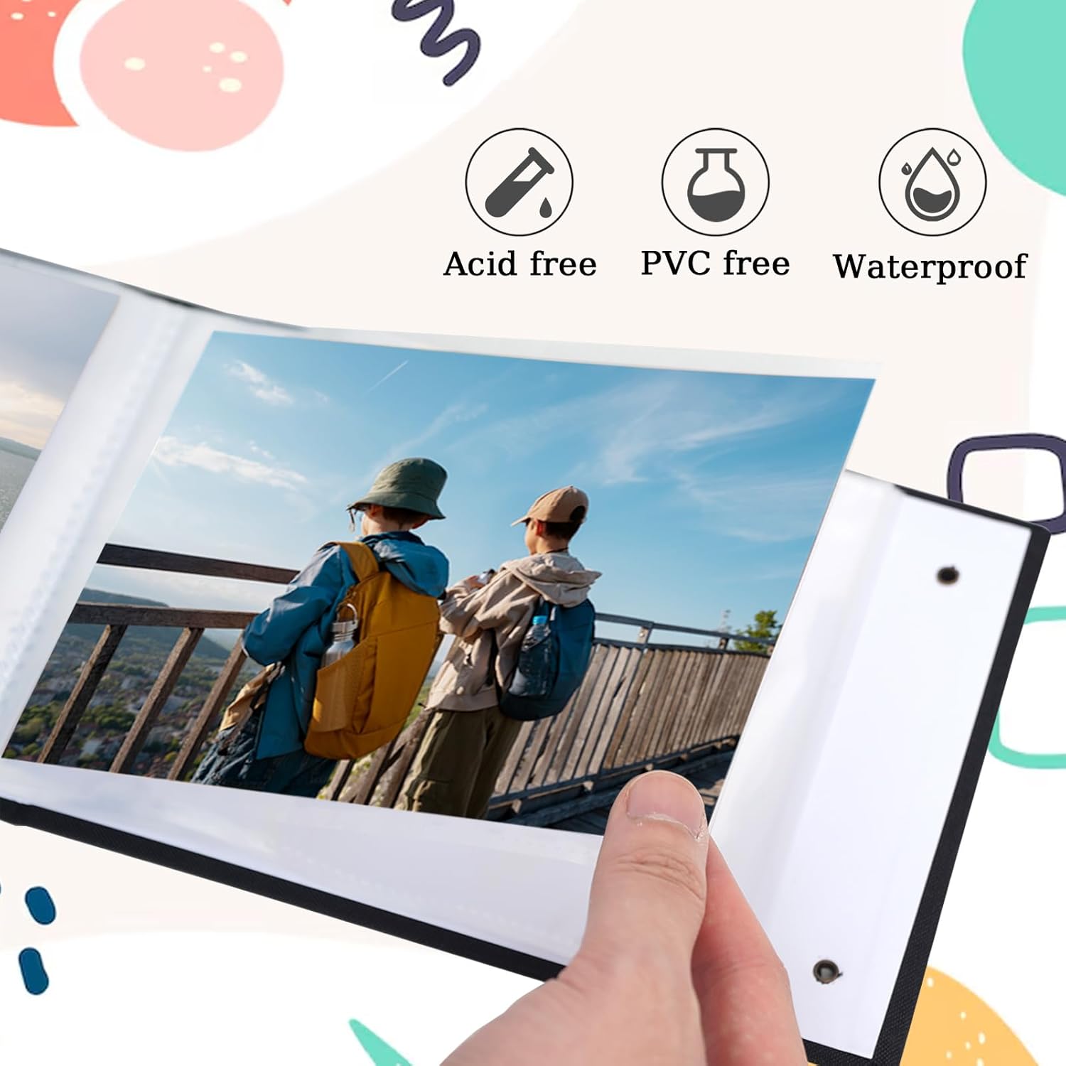 5x7 Photo Album 26 Sleeves Linen Cover Picture Book for Weddings, Baby Showers, Family Memories, Graduations - Image 5