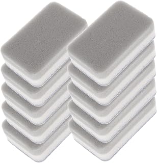 10Pcs Double Sided Cleaning Sponges Absorbent Scrubber Pads for Kitchenware Tough Scouring and Soft Sponge for Dishes Pans and Surfaces Cleaning