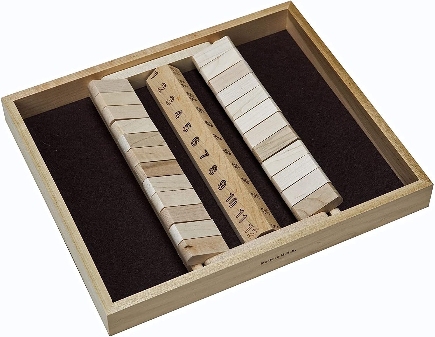 Flаѕh Dеаlѕ - 40% оƒƒ Double Sided Shut-The-Box Game with 12 Numbers - Solid Maple Wood (Made in USA) 🛒 Crаzу Dеаlѕ Double Sided Shut-The-Box Game with 12 Numbers - Solid Maple Wood (Made in USA)