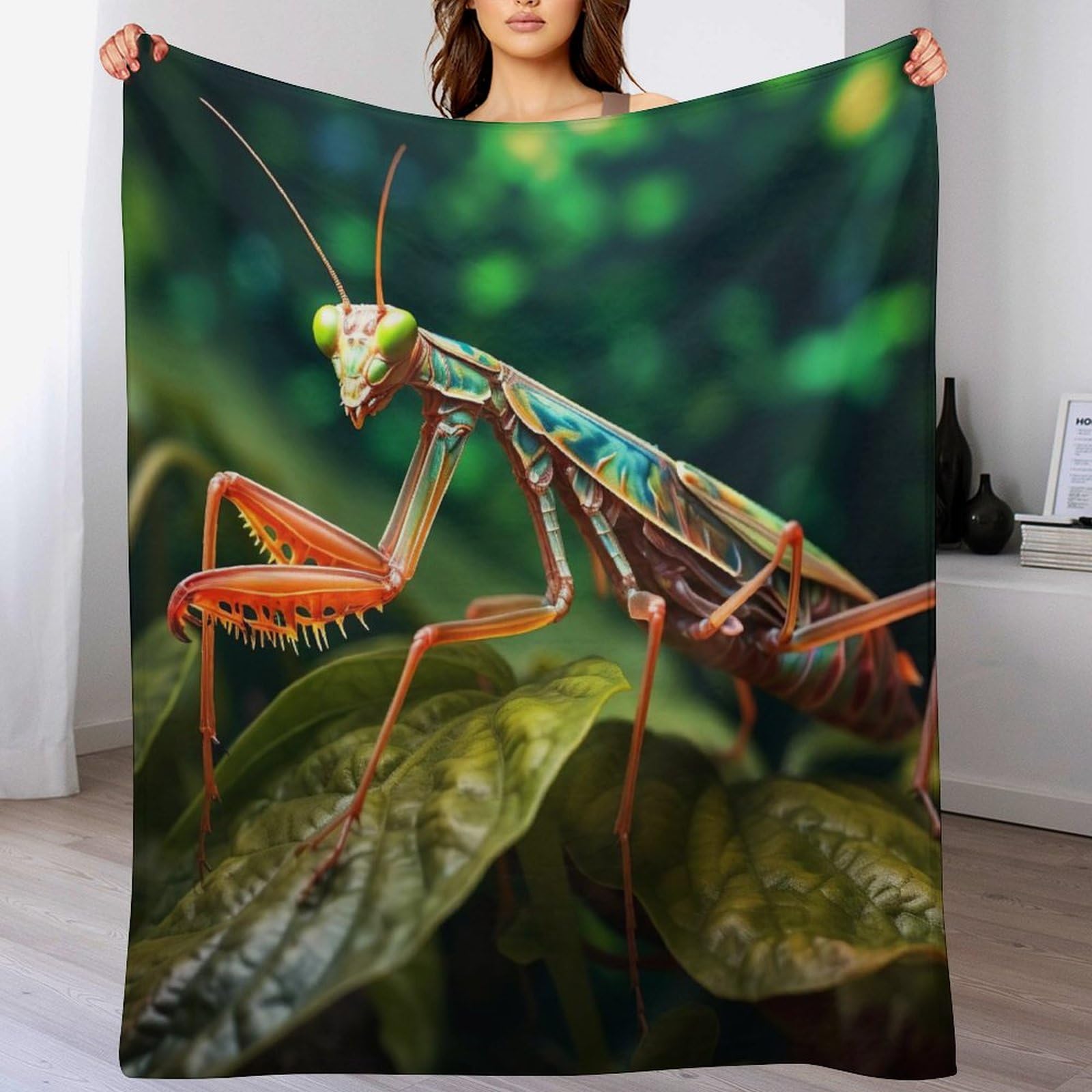 Manta de franela Praying transpirable y ligera de 130x180 cm que aisla el frio en cualquier estacion
