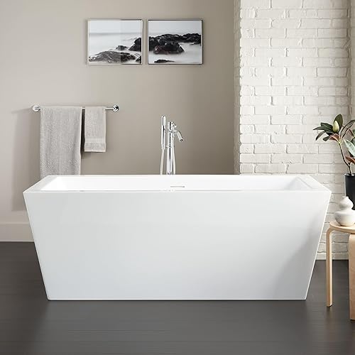 Signature Hardware 480897 Eaton 59" Acrylic Air Tub with Integrated