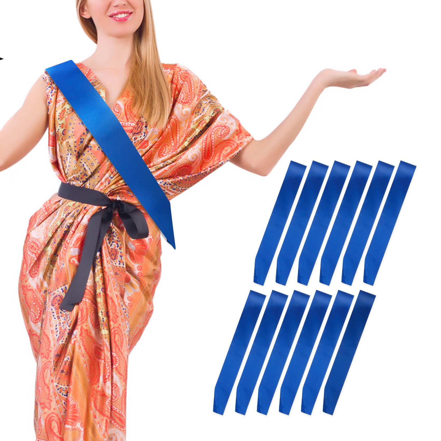 Diy Plain Pageant Sash,Blank Satin Sashes,Blue Blank Sashes To Decorate Sashes,Bride Tribe Sash,Personalised Sash For Women,Mother Of The Groom Sash,Bride Sashes,Miss Americana Sash,Prom Queen Sash