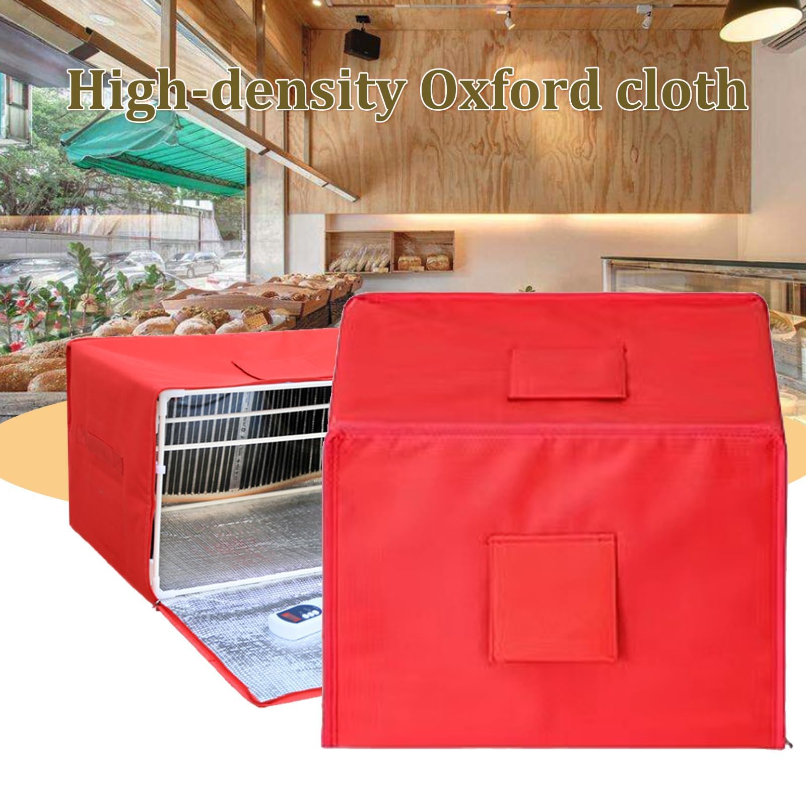 Fermentador Masa Eléctrico, Control Temperatura: Temperatura Ambiente 50 ℃, Resistente Suciedad+ Evita Desgarros/Impermeable, para Hacer Yogur/Chocolate Templado,57L