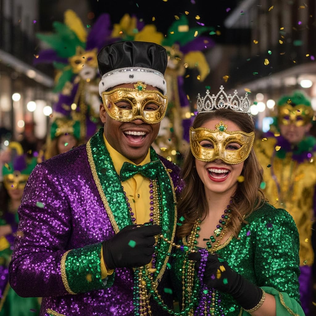 Anderson's Satin Crown with Sequins and Becca Tiara Royalty Set