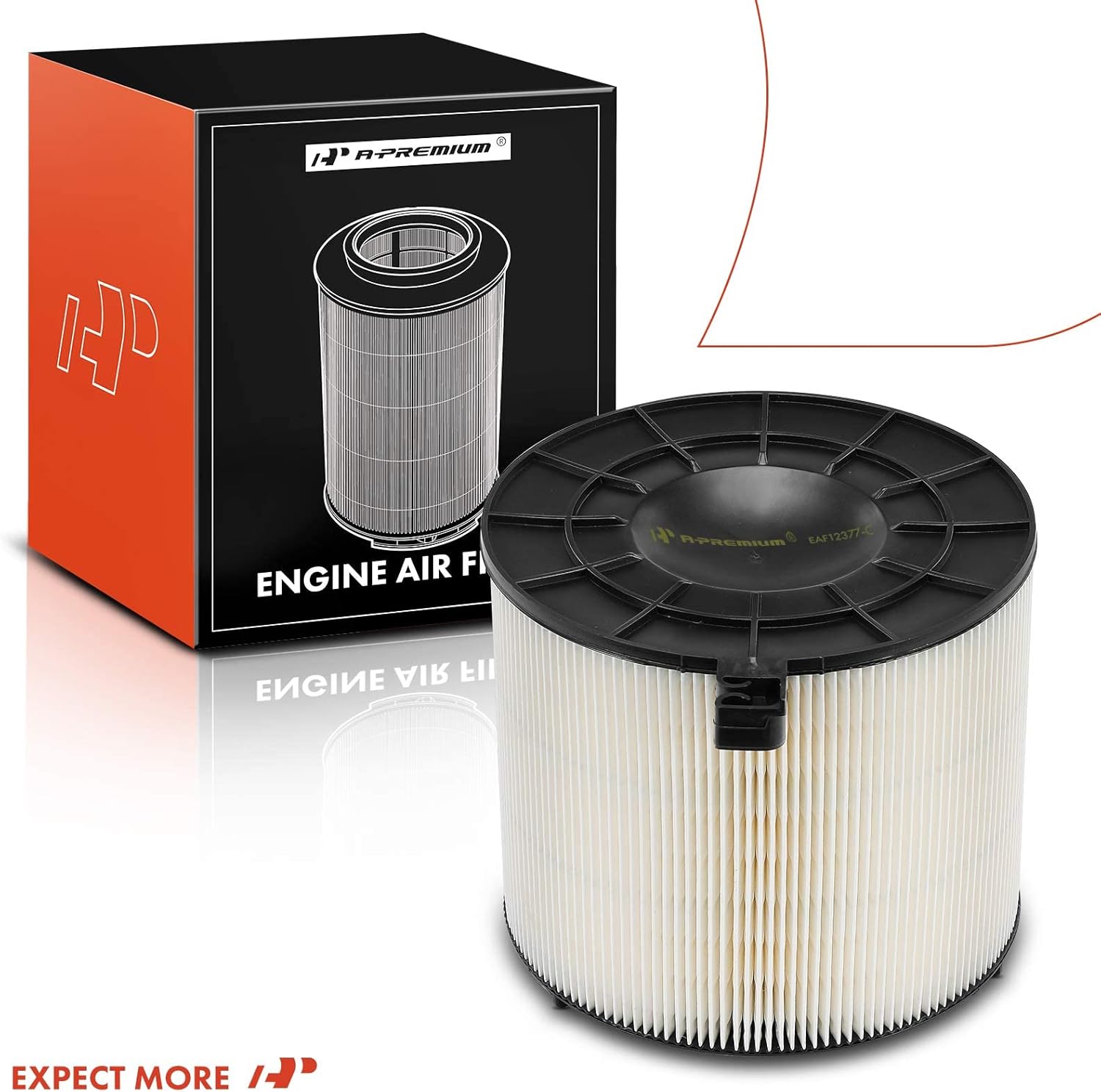 A-Premium Engine Air Filter Compatible with Audi Models- A4, A4 allroad, A4 Quattro, A5, A5 Quattro, A5 Sportback, Q5, S7 - Replace# 8W0133843C