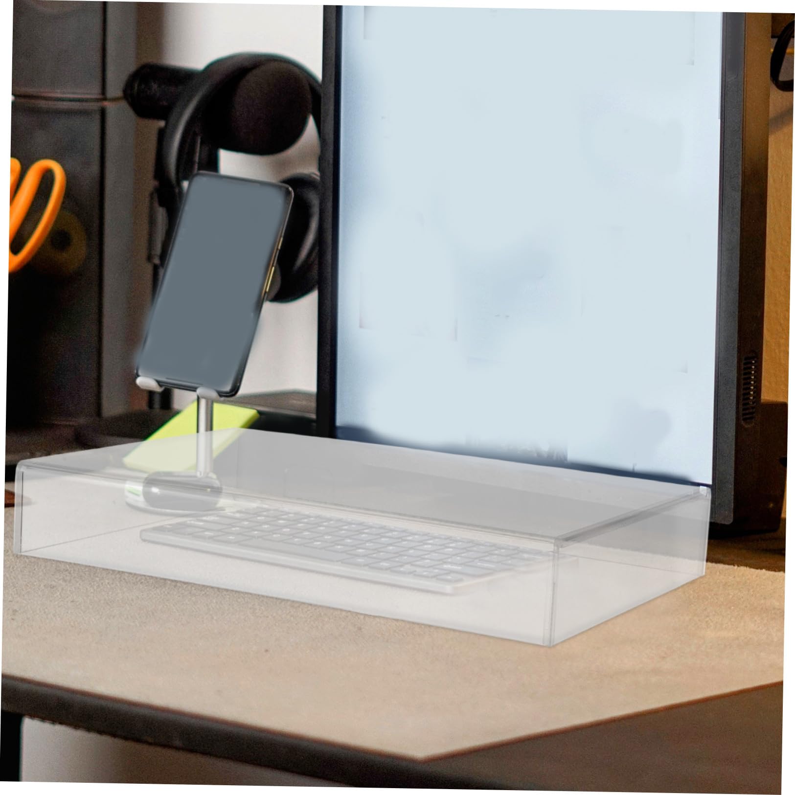 VALICLUD Copertura Tastiera Installazione Facile Trasparente in Acrilico Resistente all Acqua alla Polvere Protezione Portatile per Laptop e Computer per Studenti