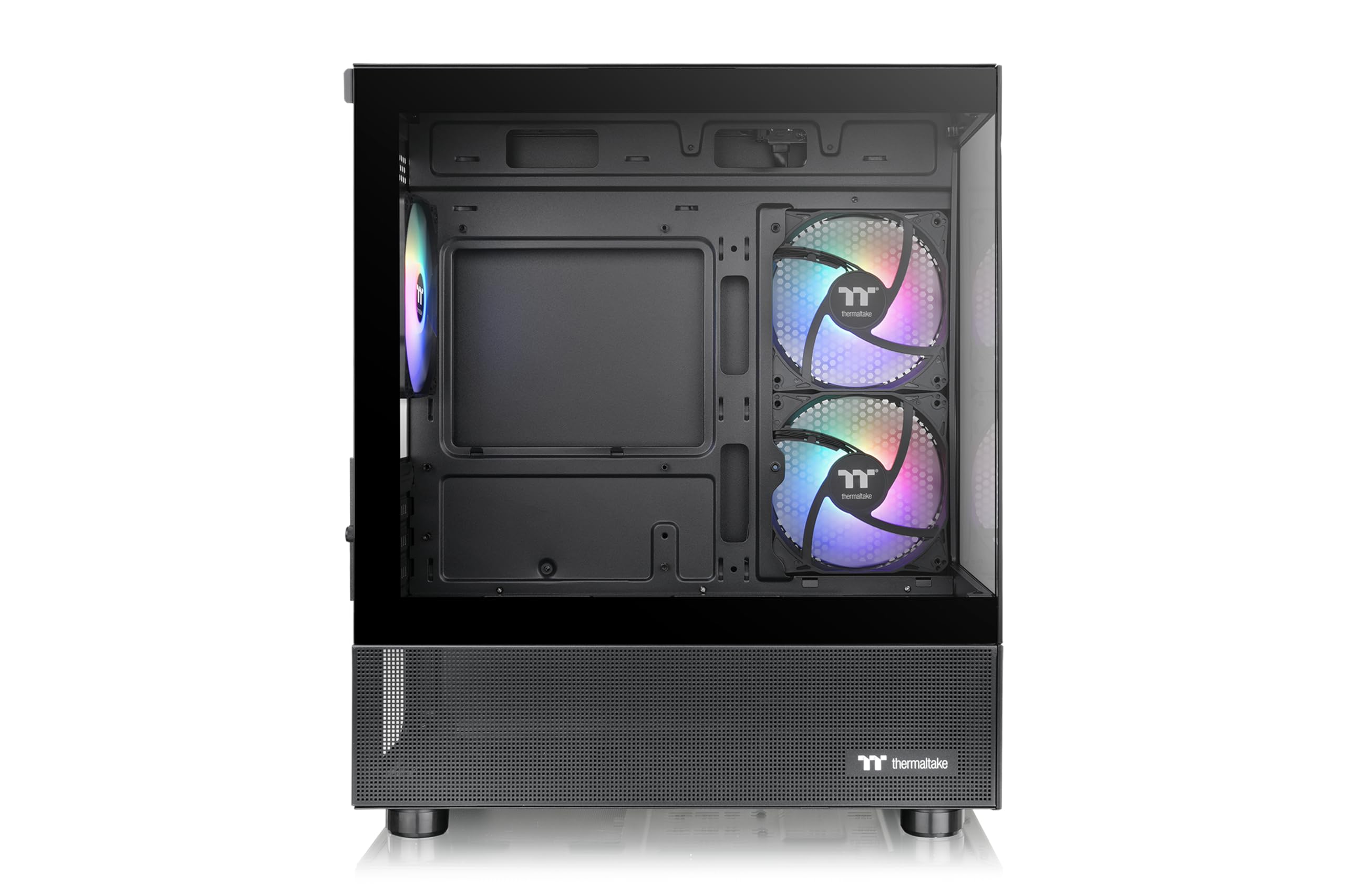 Thermaltake CA-1Z4-00M1WN-00 View 170 TG ARGB Case nero; 3 ventole ARGB da 120 mm incluse; supporta radiatori fino a 280 mm; pannello frontale e laterale in vetro temperato doppio