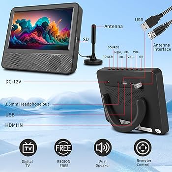 National　ポータブルテレビ　デジタルチューナー付き National ポータブルテレビ デジタルチューナー付き National