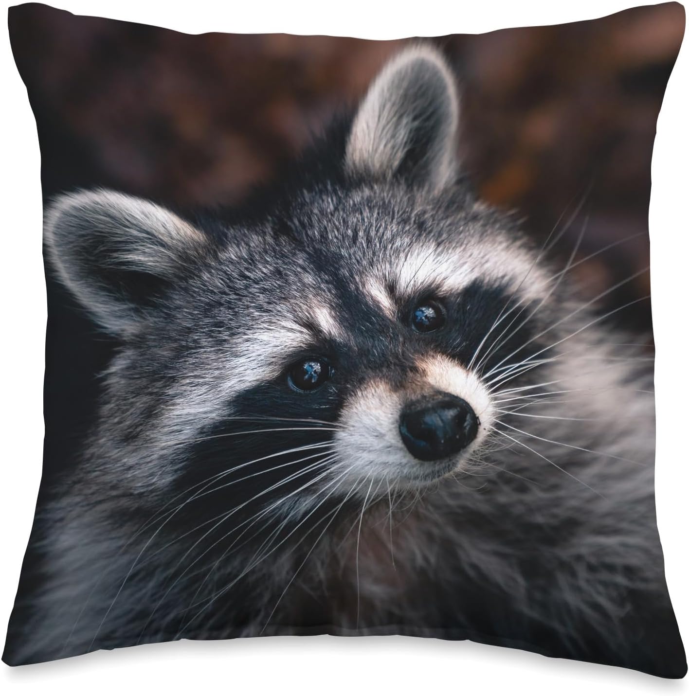 Cute Racoon Throw Pillow