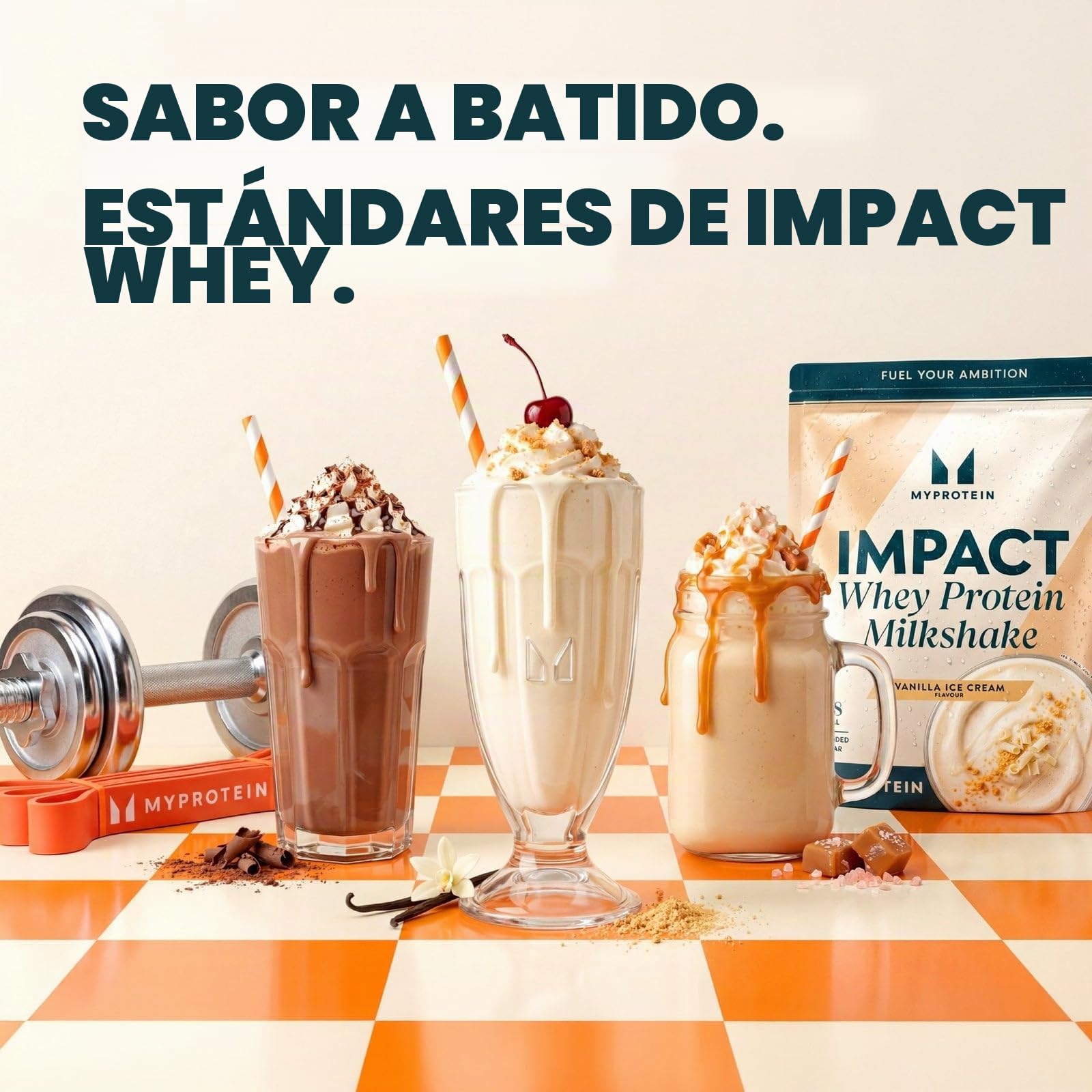Myprotein Impact Whey Protein Milkshake, Helado de Vainilla, 30 Porciones