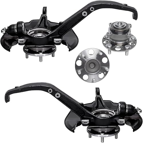 Miniatura 515 de Detroit Axle - Kit de cubos de rodamiento de rueda delantera de 6 piezas para Dodge Dart 2013-2016, Chrysler 200 2015-2017, 2 cojinetes de rueda
