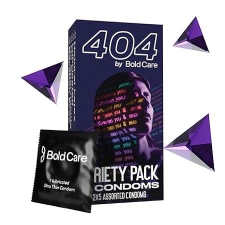 Bold Care 404 Variety Pack with 2 x 5 Assorted Condoms in each pack - 10 Units (Pack of 1)