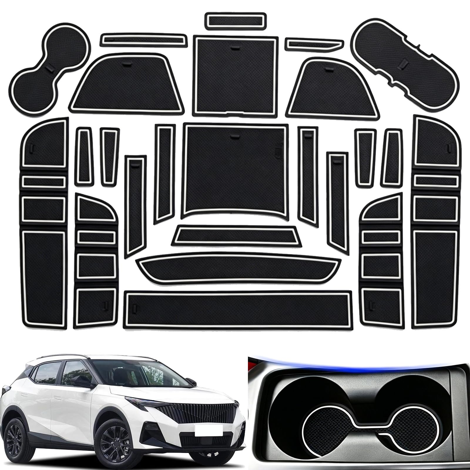 Alfombrillas antideslizantes para GAC Trumpchi GS3 con diseño interior personalizado premium