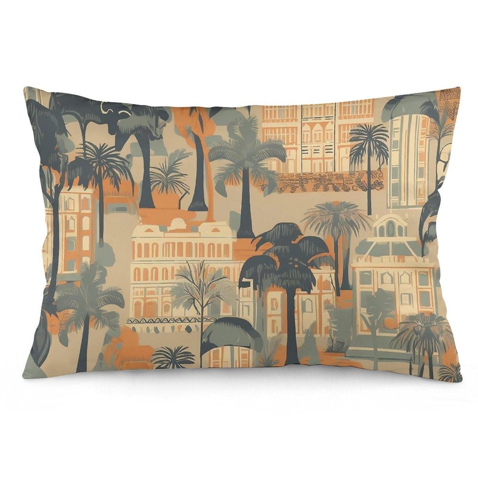 NTVOWPZO 2 Pack Decoration Throw Pillow Covers 12 "x20 Pillowcases Covers Tropical Palm Tree Pillowcases Modern Farmhouse Home Decor Sofa Cushions Covers for Couch Bed Living Room