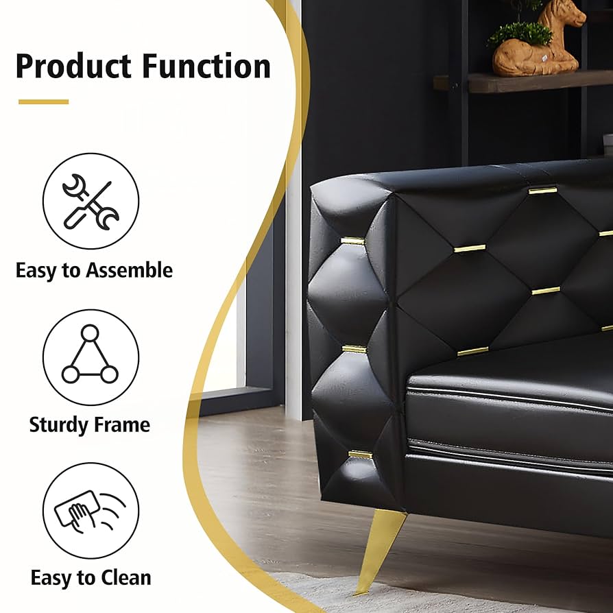Amazon.com: Chesterfield Chair, Faux Leather Upholstered