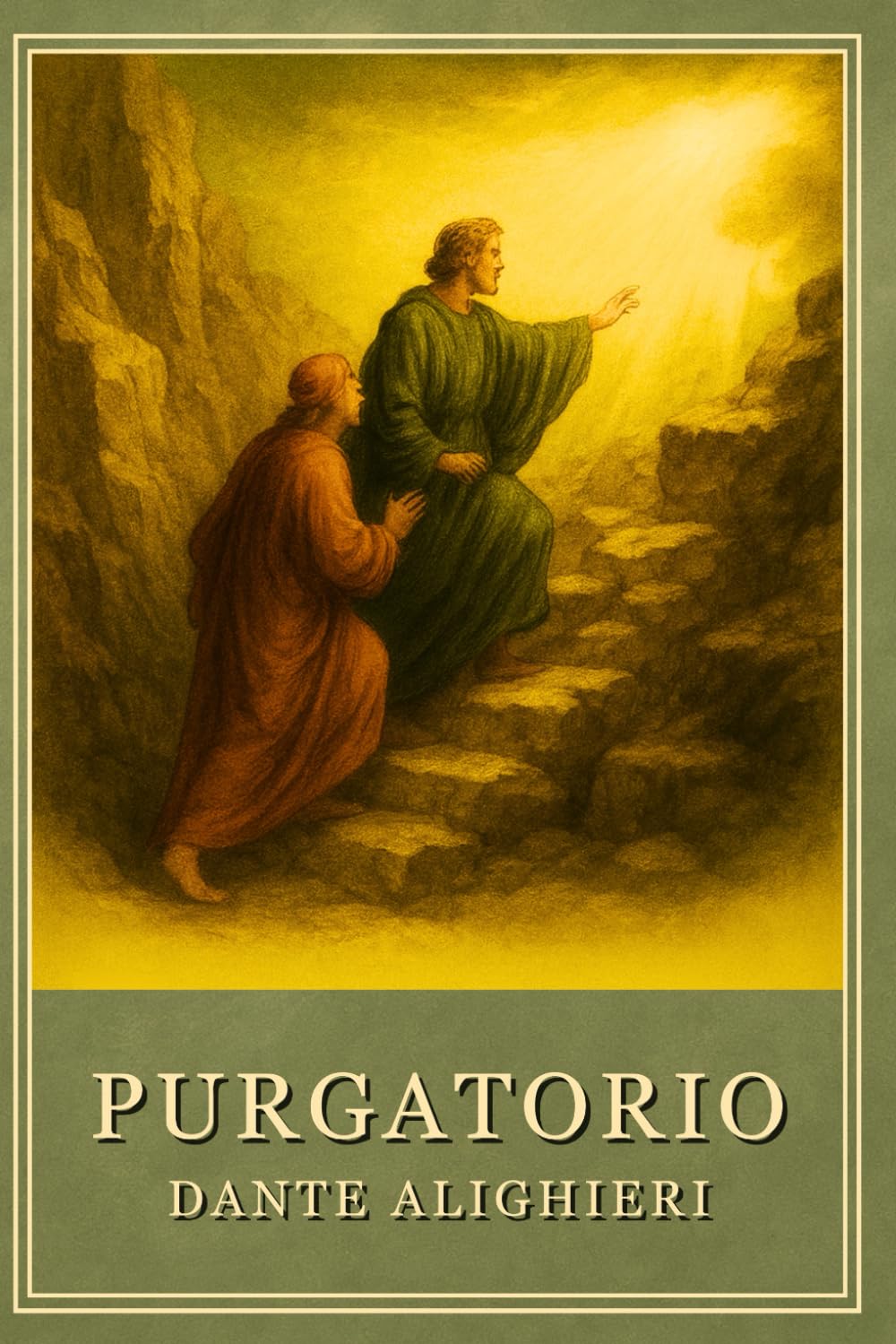 The Divine Comedy – Purgatorio (Illustrated Edition): A Curated Classic with Longfellow’s Translation, Modern Summaries, and Nineteenth-Century Style Illustrations