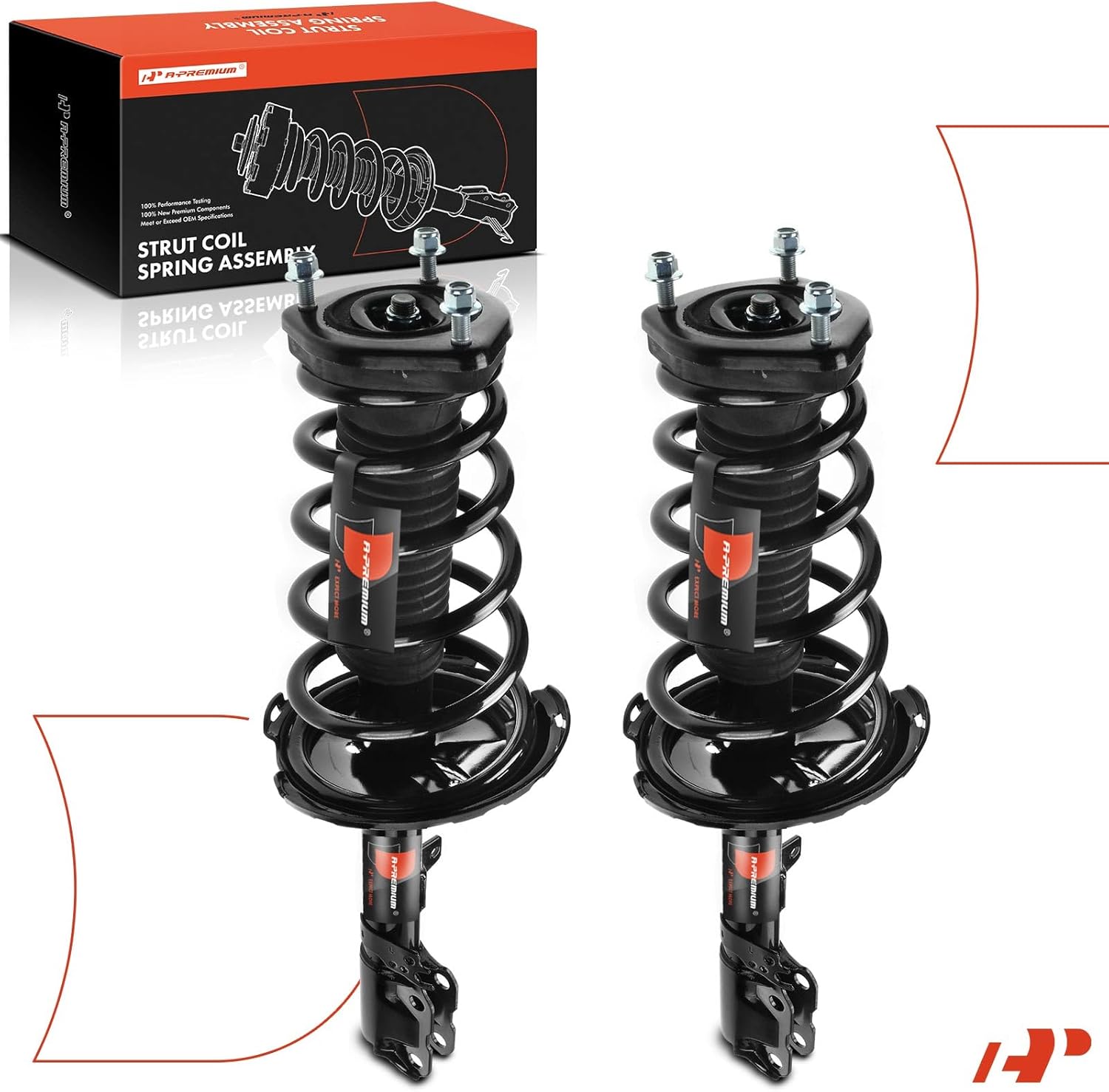 A-Premium Front Struts Compatible with Lexus RX350 [FWD] 2008-2009, w/o Air Susp - 2x Replacement Suspension Complete Strut Assembly Shock with Coil Spring