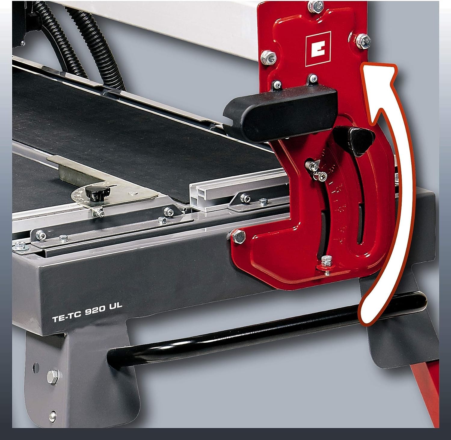 Einhell 4301220 - Mesa de corte ceramico refrigerada por agua TE-TC 920 UL Expert, 900 W, 240 V, disco de diamante 200 x 25,4 mm, rojo2