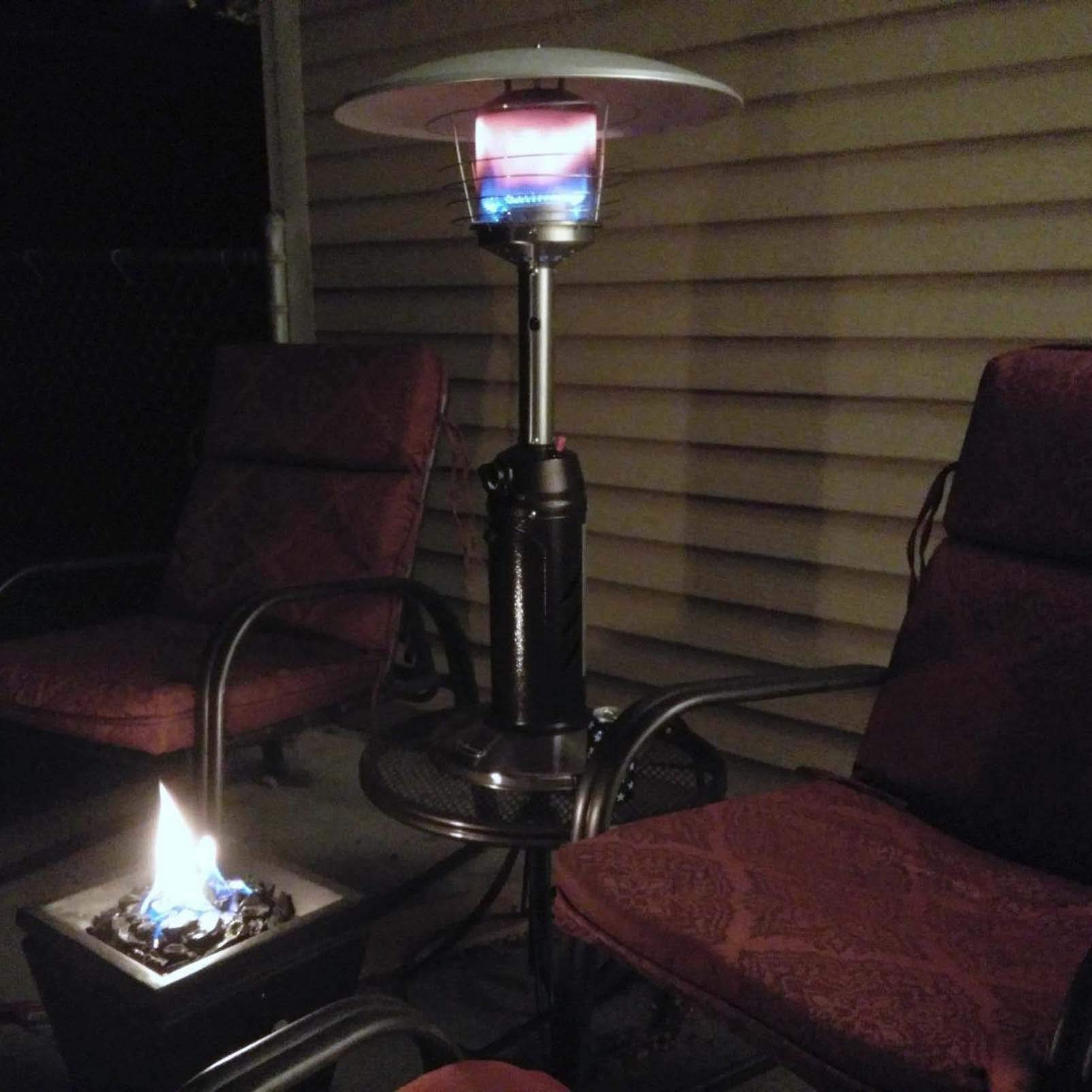 Stufa a gas da tavolo in acciaio inox, a basso consumo energetico, propano o butano, ideale per gazebo, giardino, campeggio, esterni, soluzione di riscaldamento efficiente