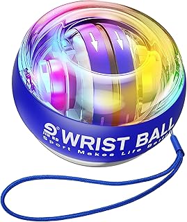 JIN BD Wrist Trainer Ball Auto-Start Gyroscopic Forearm Exerciser Gyro Ball for Strengthen Arms, Fingers, Bones and Muscles