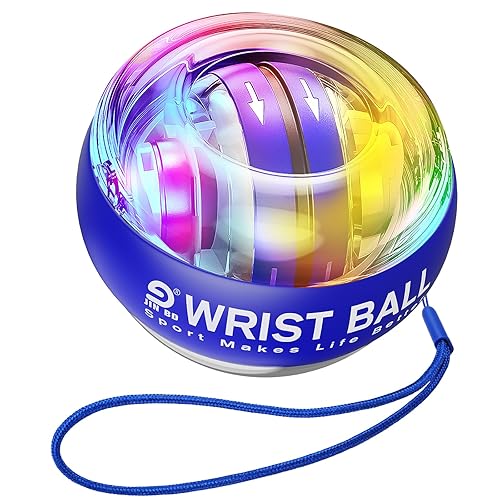 JIN BD Wrist Trainer Ball Auto-Start Gyroscopic Forearm Exerciser Gyro