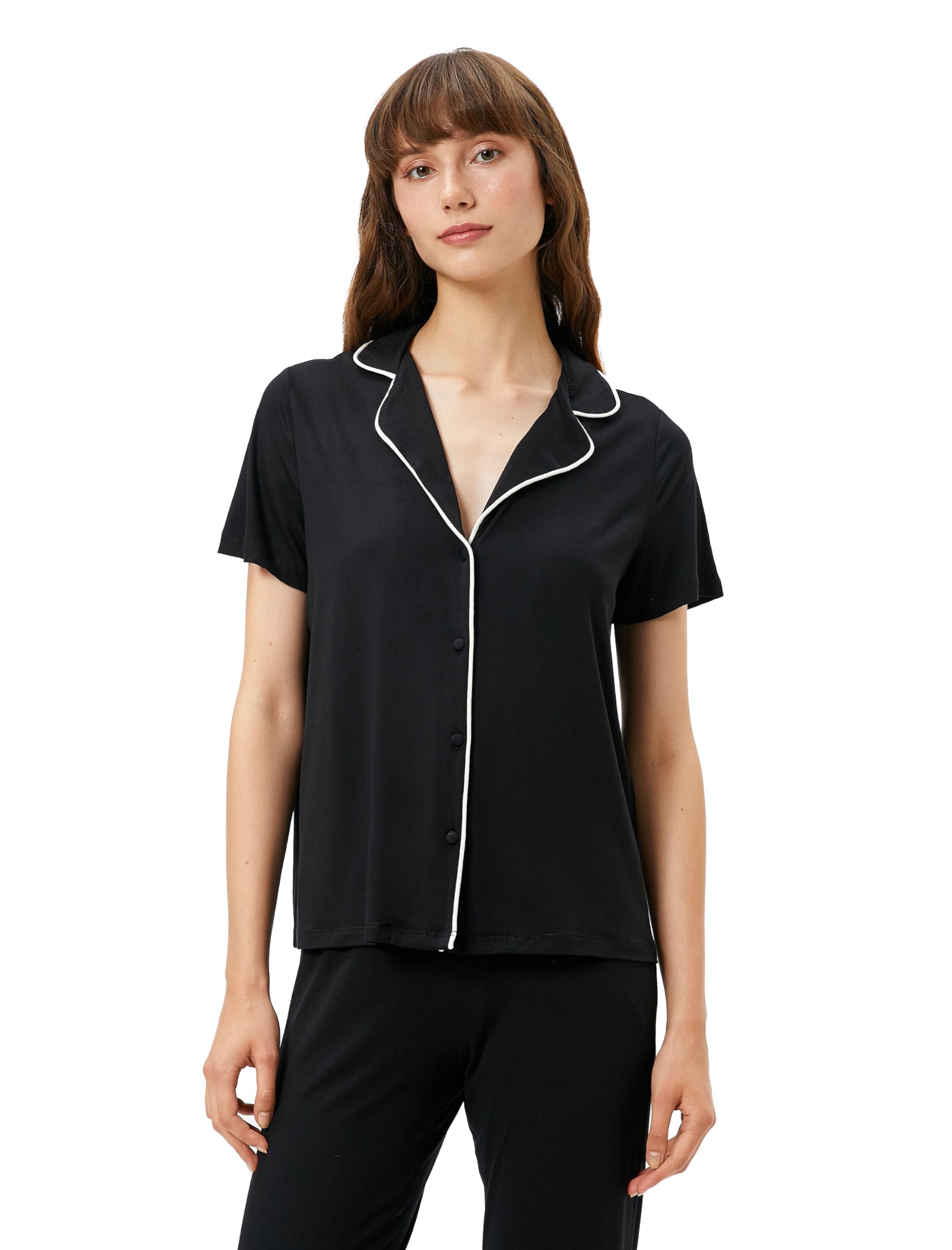 Şortlu Pijama Takımı Kısa Kollu Baskılı