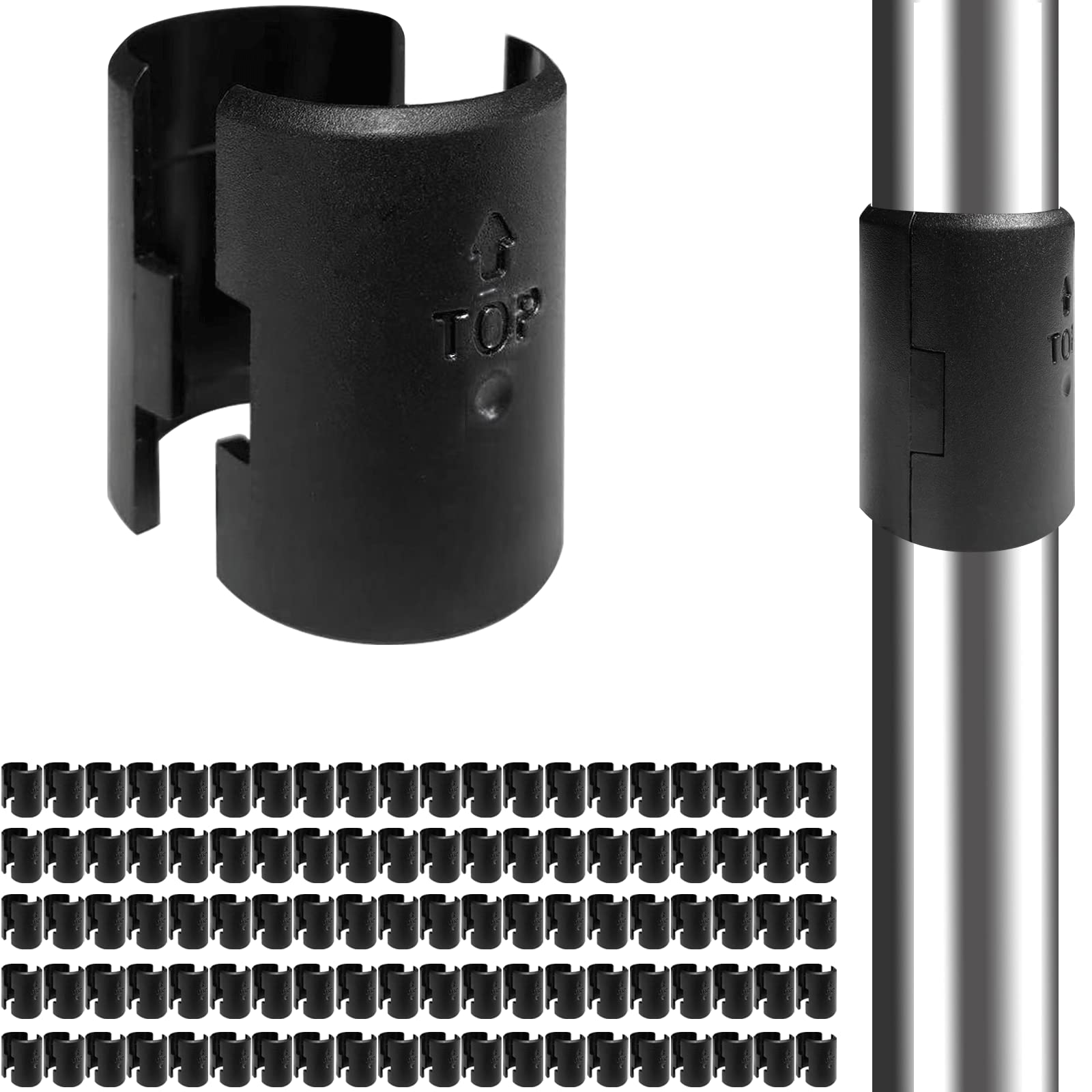 Wire Shelf Clips - 1 Inch for 1" Posts -9