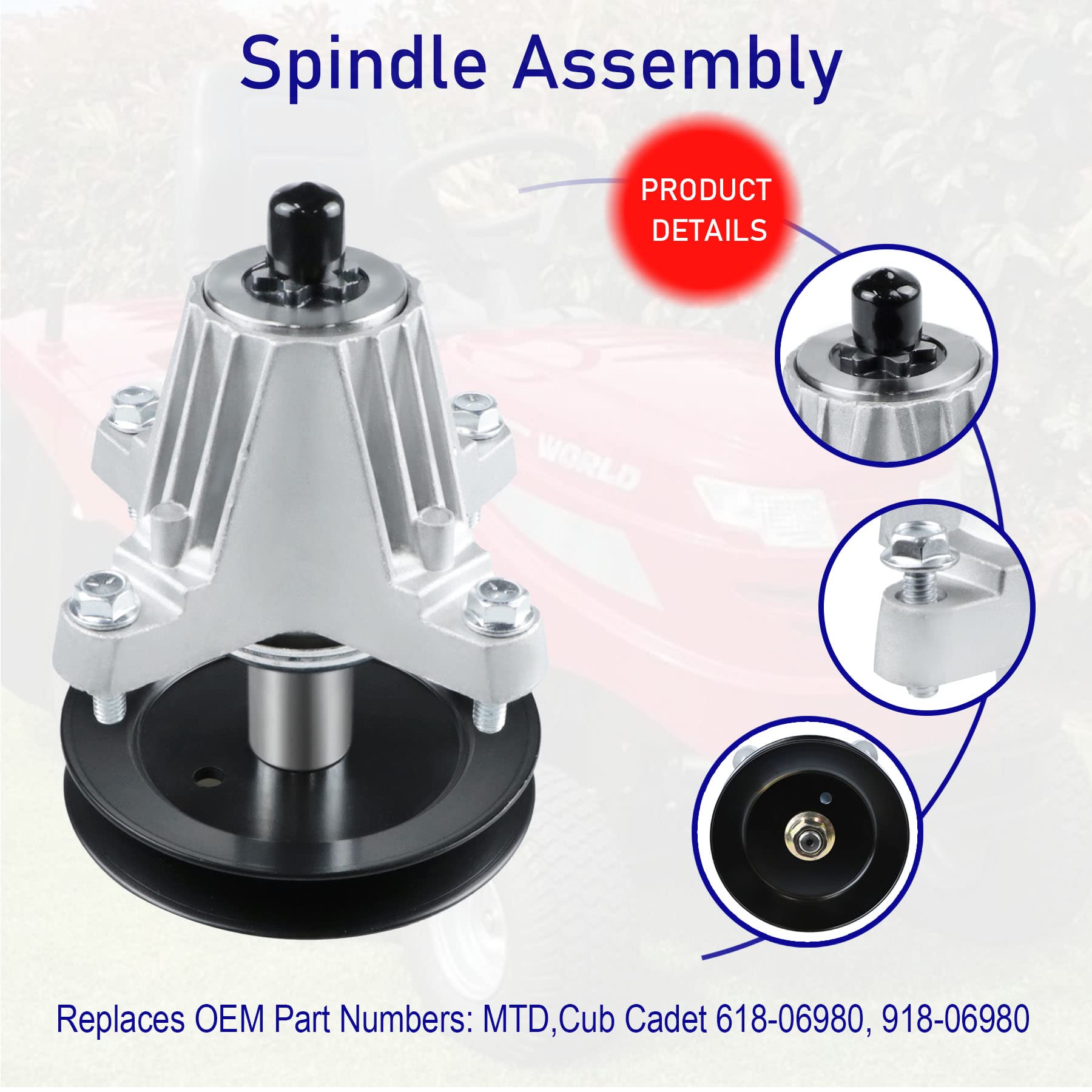 Youxmoto Assemblage De Broche Pour Cub Cadet, MTD, Troy Bilt 918-04126