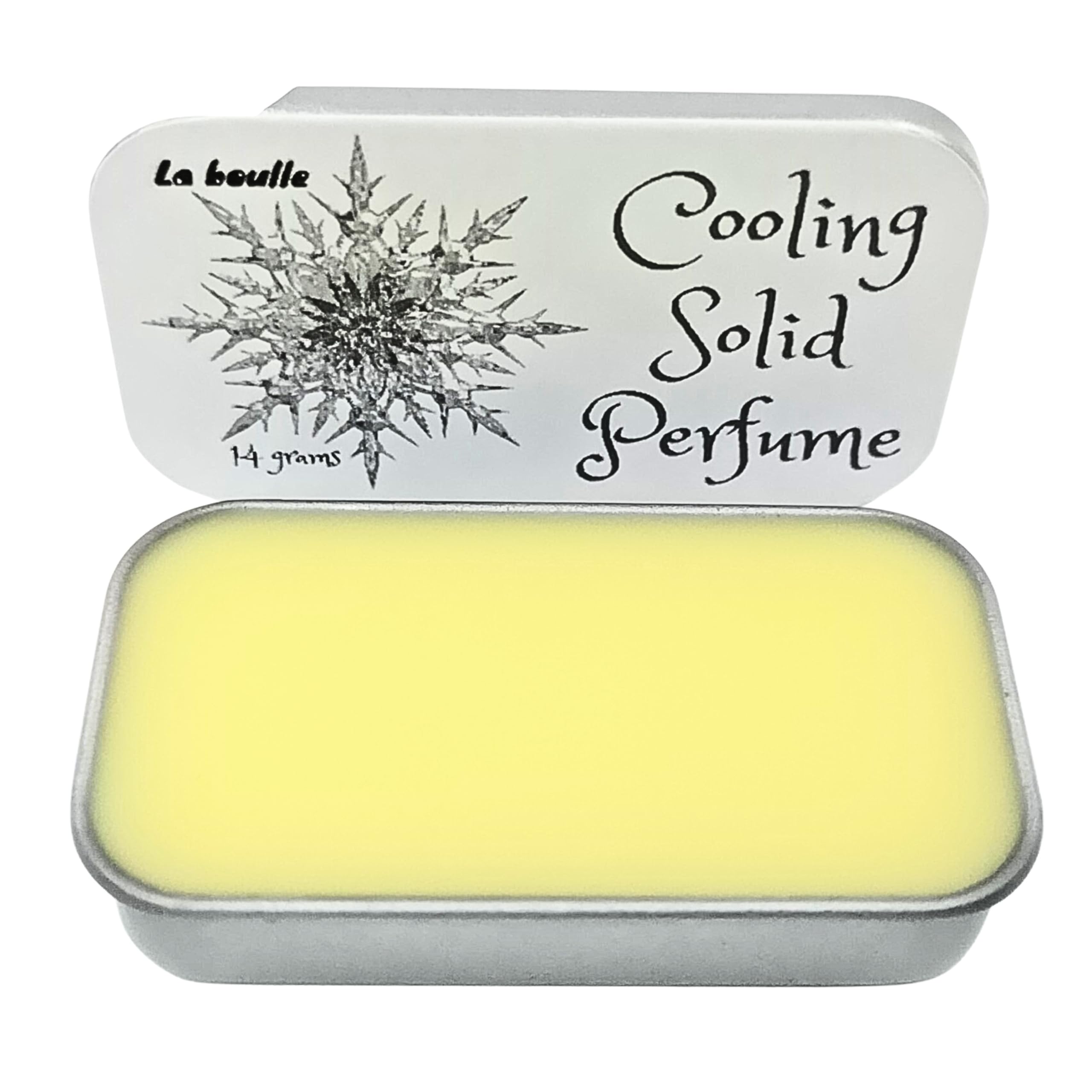 Cooling Solid Natural Perfume Balm. For Sensitive Skin. Handmade in UK.