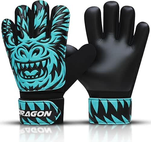 Kids Soccer Goalie Gloves – Youth Goalkeeper Gloves with Strong