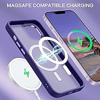 Vista 3 de BENTOBEN Funda magnética para iPhone 13 y iPhone 14 [compatible con Magsafe], funda translúcida mate para iPhone 13/14, delgada, a prueba de golpes