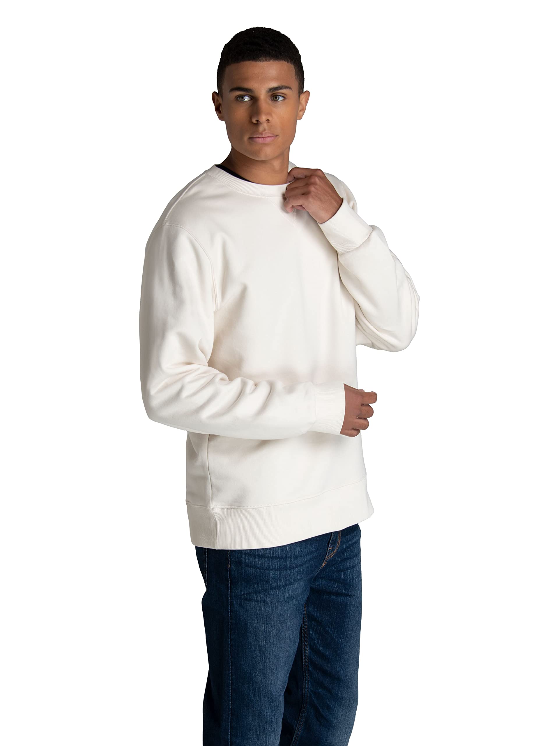 Fruit of the Loom Bluza sportowa Mężczyźni Crafted Comfort Fleece Crewneck Sweatshirts & Pullover Hoodies, Super Soft Cotton Blend, Sizes S-2x