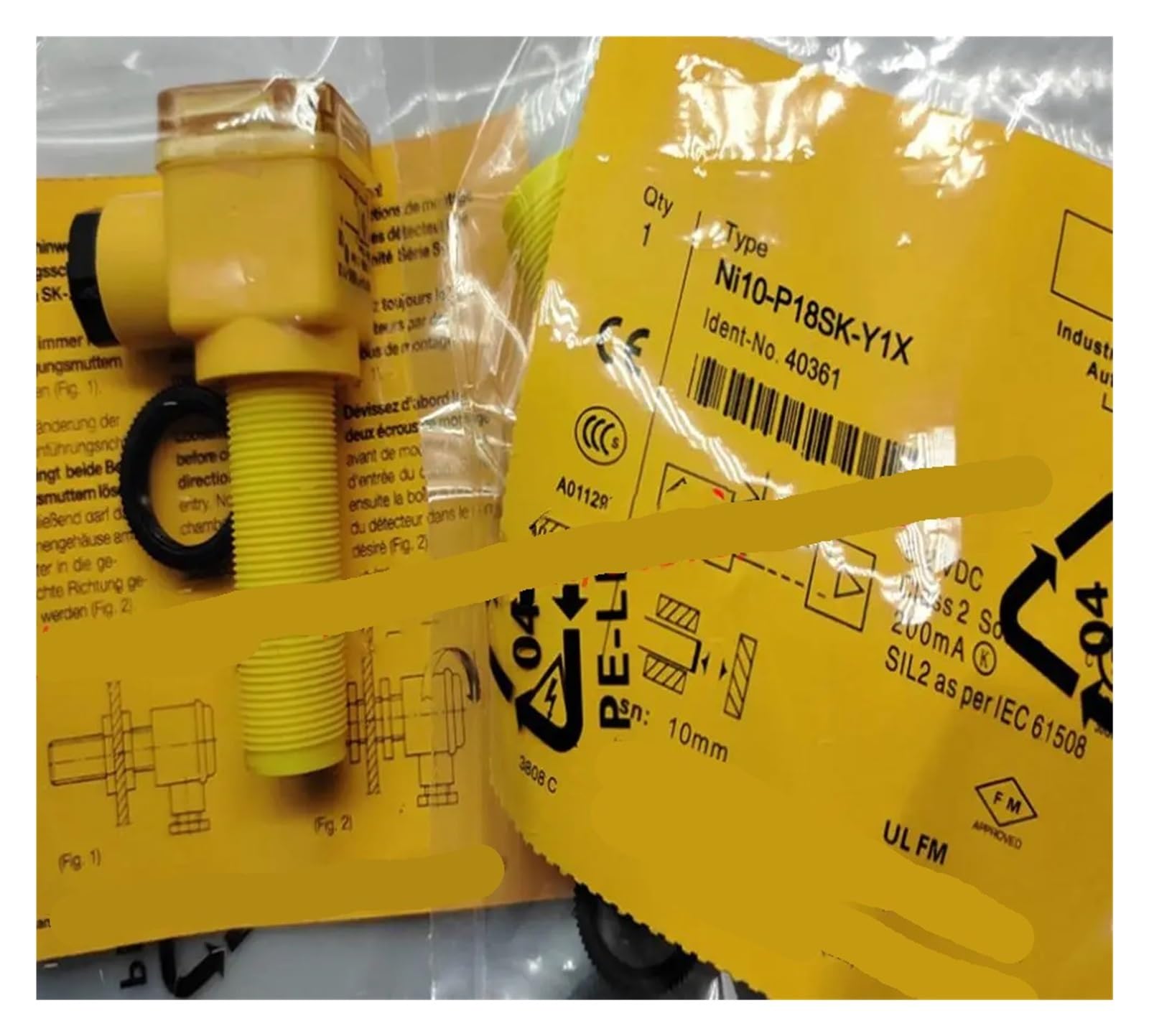 Capteur NI10-P18SK-Y1X 8,2 V lot de 2 détecteurs de proximité inductifs