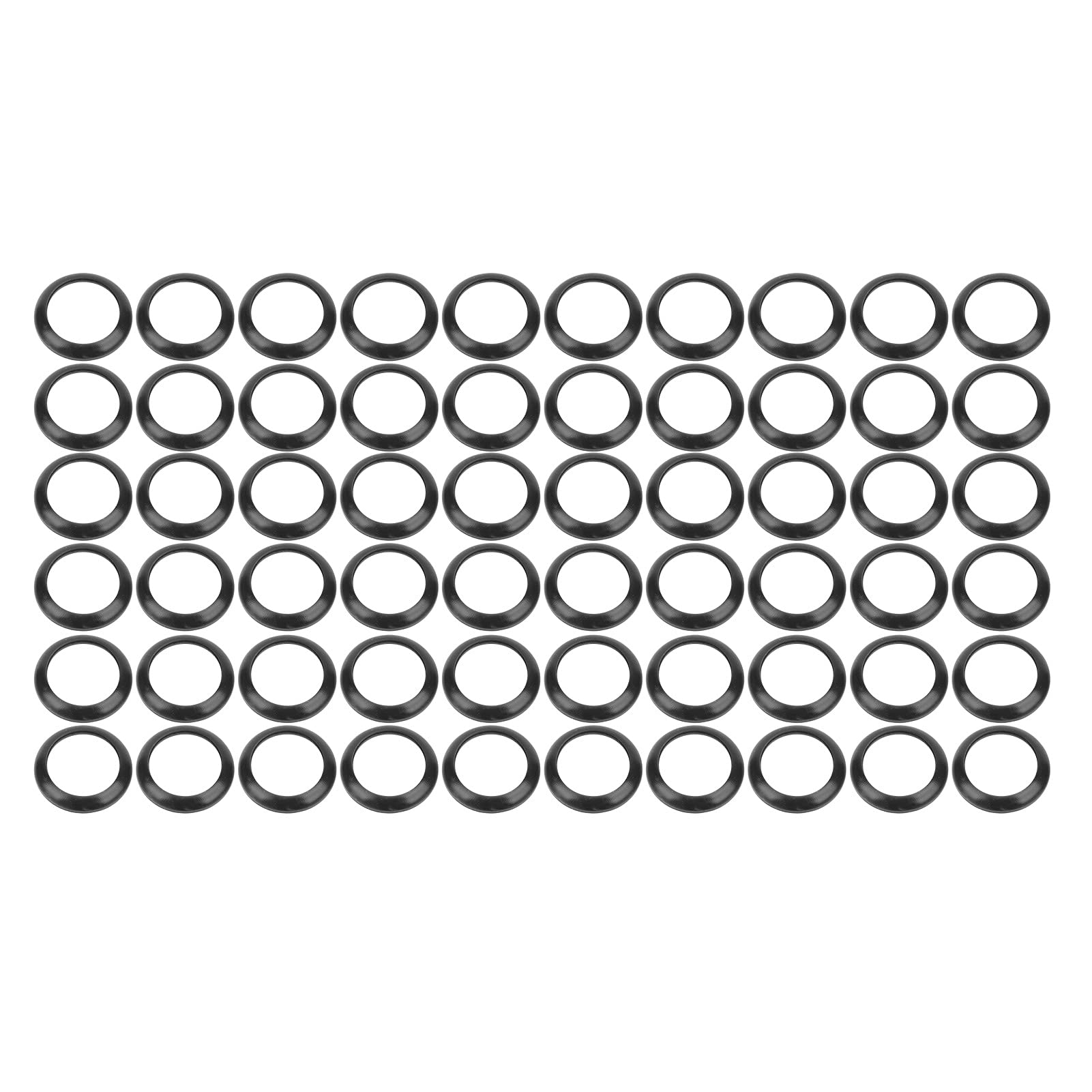 Yuecoom Winding Checks Decorating Rings, 15MM 60Pcs Silicone Fishing Rod Replacement Tips Repair Rings Kit for Outdoor Fishing