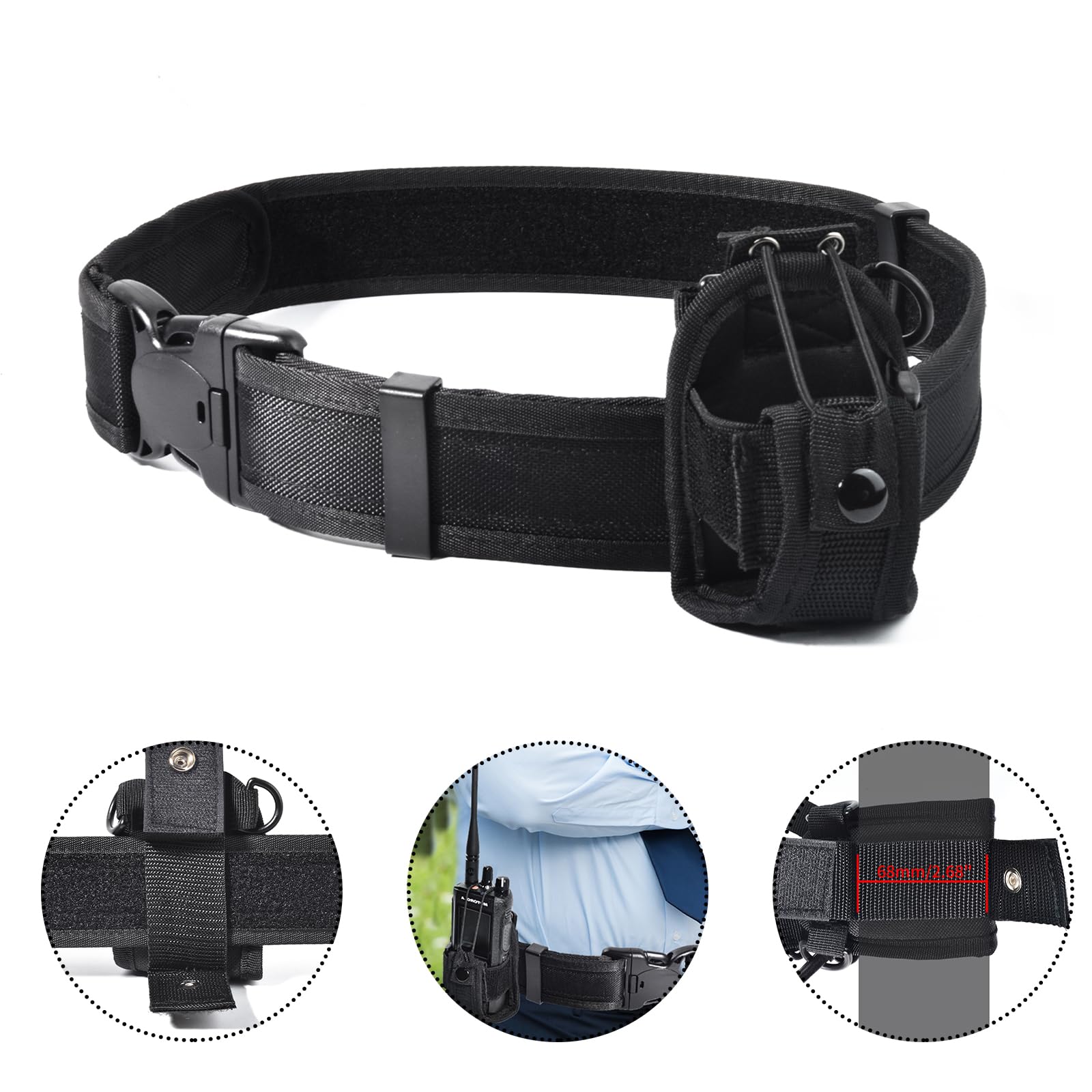 Custodia Per Radio Walkie Talkie - Fondina Da Cintura In Nylon - Foto 4