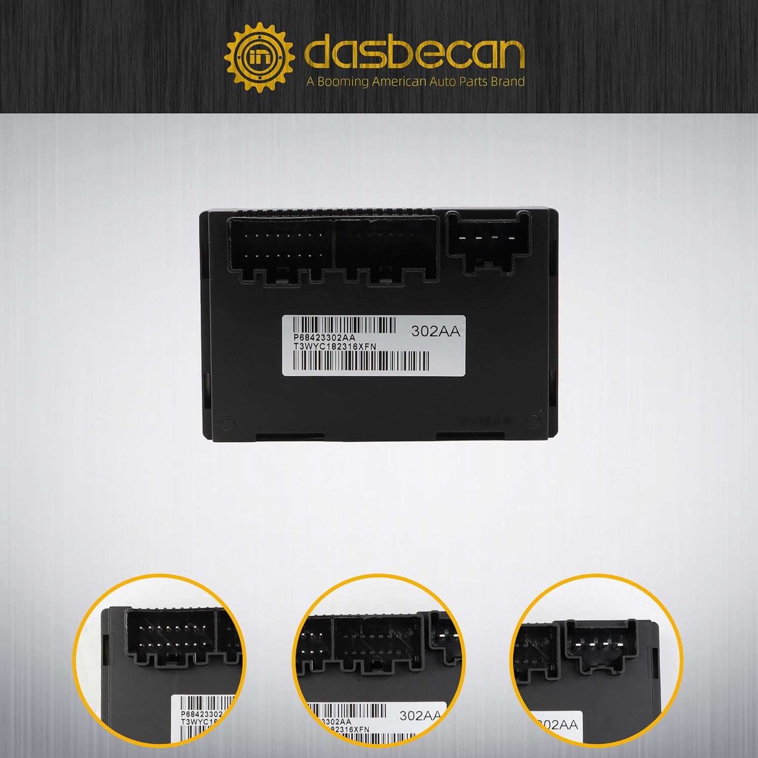 Dasbecan Transfer Case Control Module Compatible with 2019 2020 Jeep Grand Cherokee Dodge Durango Replace #OE 68423302AA P68423302AA with 8 Speed Automatic Transmission 3.6L 5.7L
