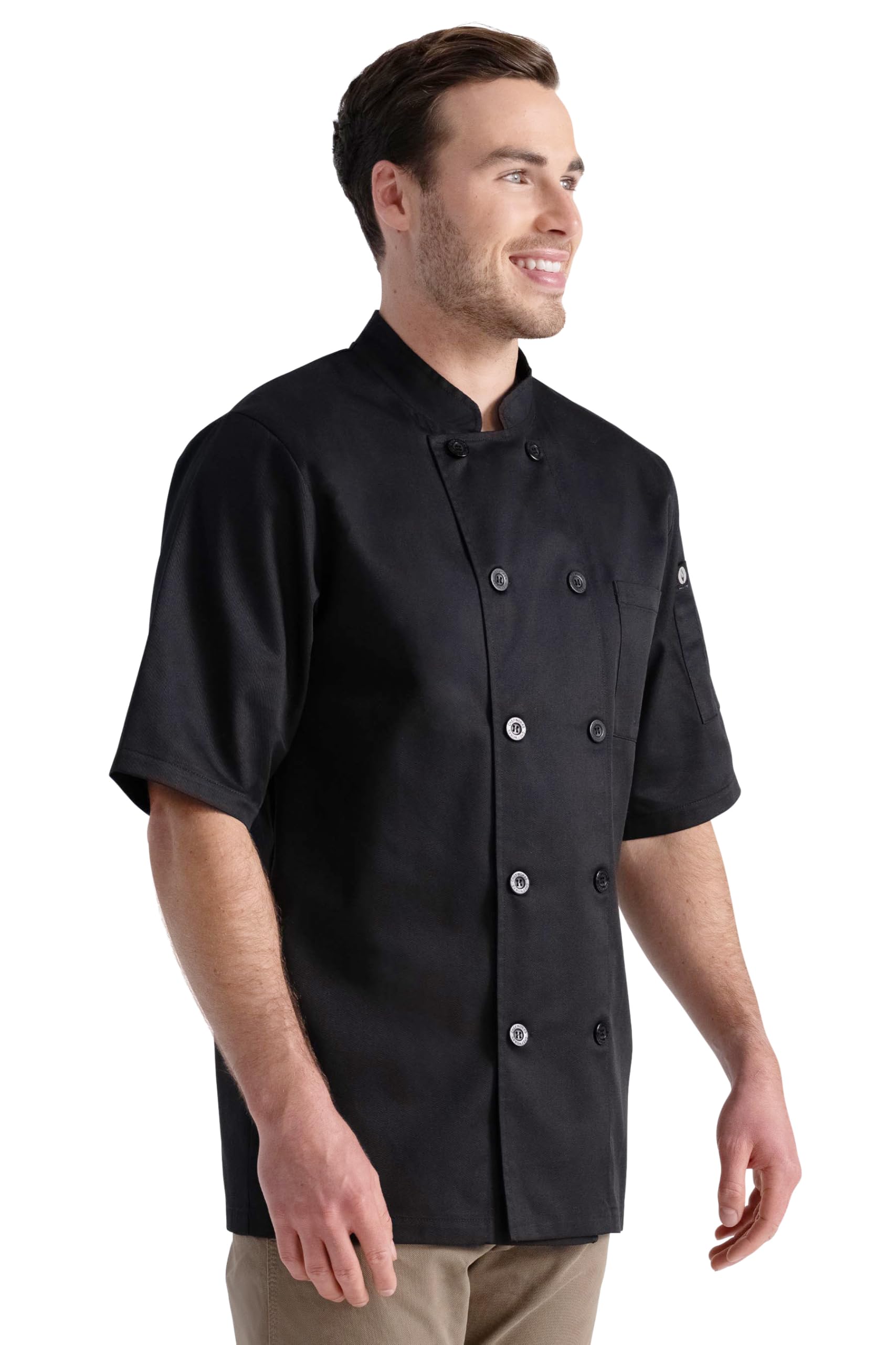 Chef Works Płaszcz szefa kuchni Volnay, unisex, czarny, XL