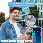 Smart Power Strip, Work with Alexa Google Home, Voice Control, Remote & APP Control, Smart Outlets with 4 USB 4 Charging Port, Multi-Plug Extender for Home Office