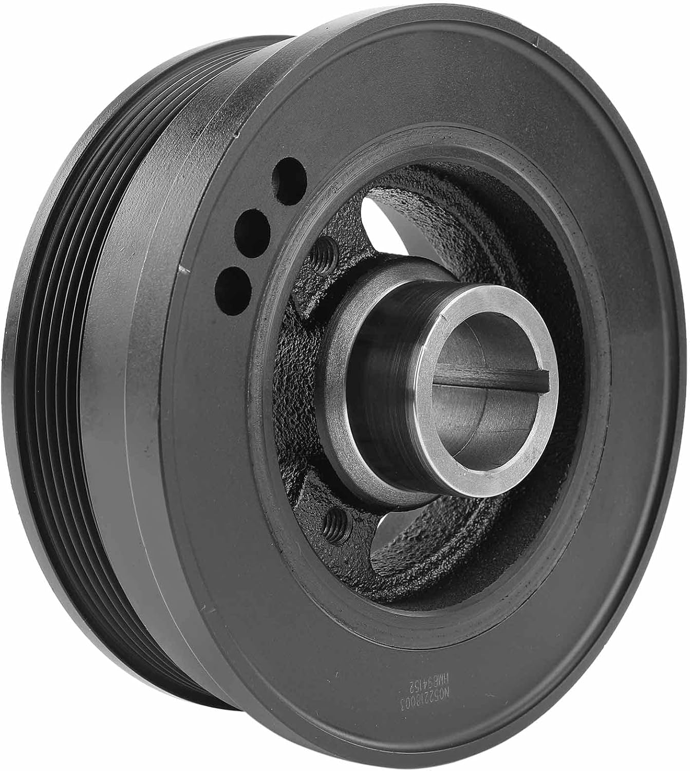 A-Premium Engine Harmonic Balancer Crankshaft Pulley - OHV 4.9L - Compatible with Ford Vehicles - 1987-1995 - F-150, F-250, F-350, E-150 E-250 E-350 Econoline, E-150 E-250 E-350 Econoline Club Wagon